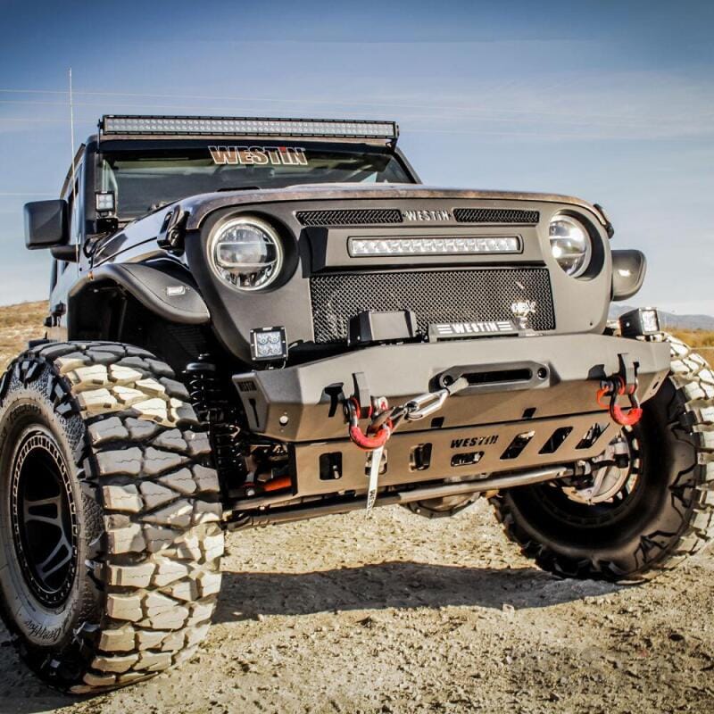 Westin 18-22 Jeep Wrangler JL / 20-22 Gladiator WJ2 Stubby Front Bumper - Tex. Blk thumbnail 3