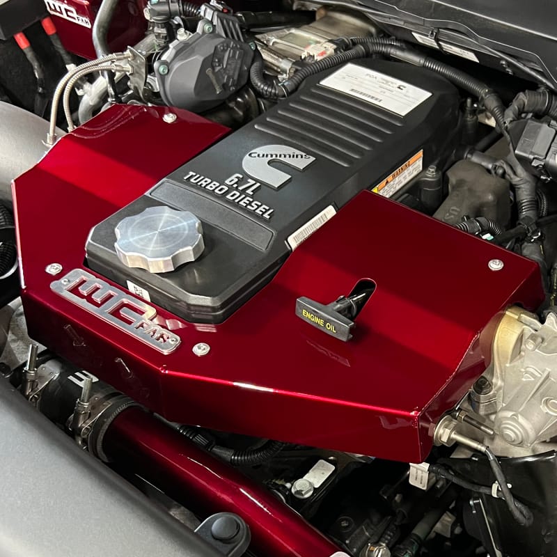 Wehrli 10-24 Cummins Fabricated Aluminum Engine Cover - Brizzle Blue thumbnail 6