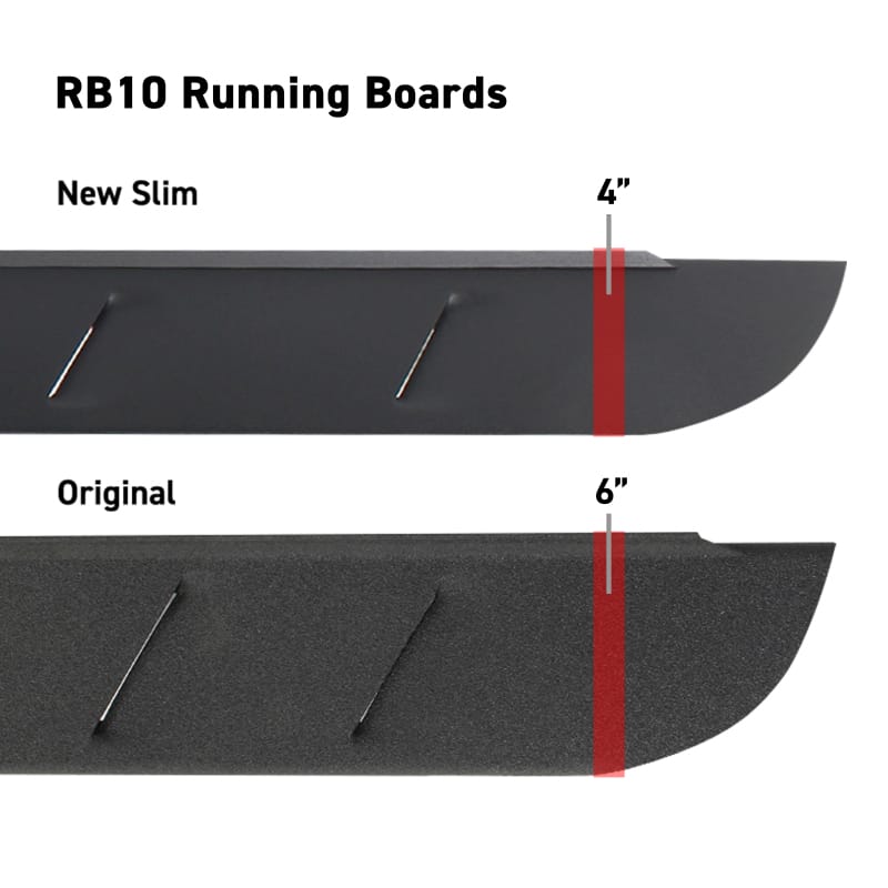 Go Rhino RB10 Slim Running Boards - Universal 48in. (Fits 2DR) - Tex. Blk thumbnail 7
