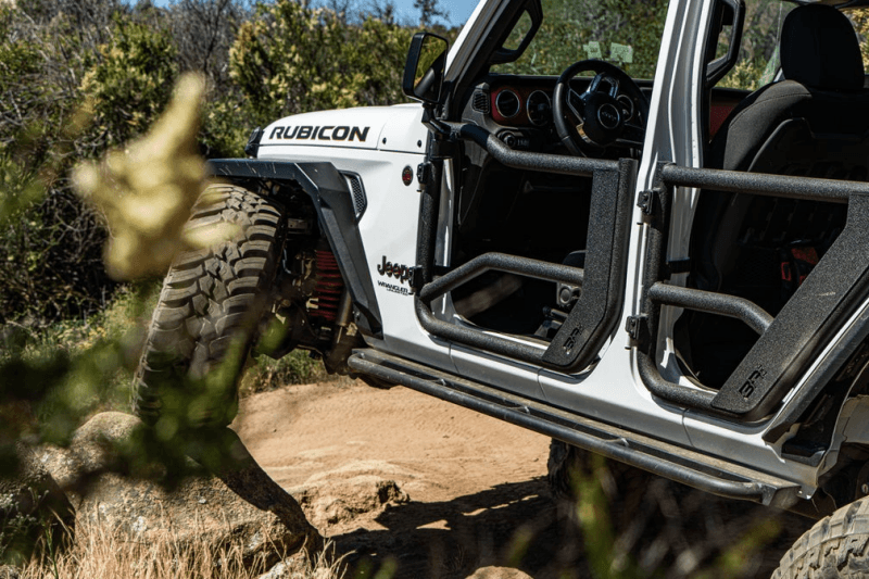 Body Armor 4x4 2018+ Jeep Wrangler JL Gladiator JT Tube Doors Front Pair thumbnail 4