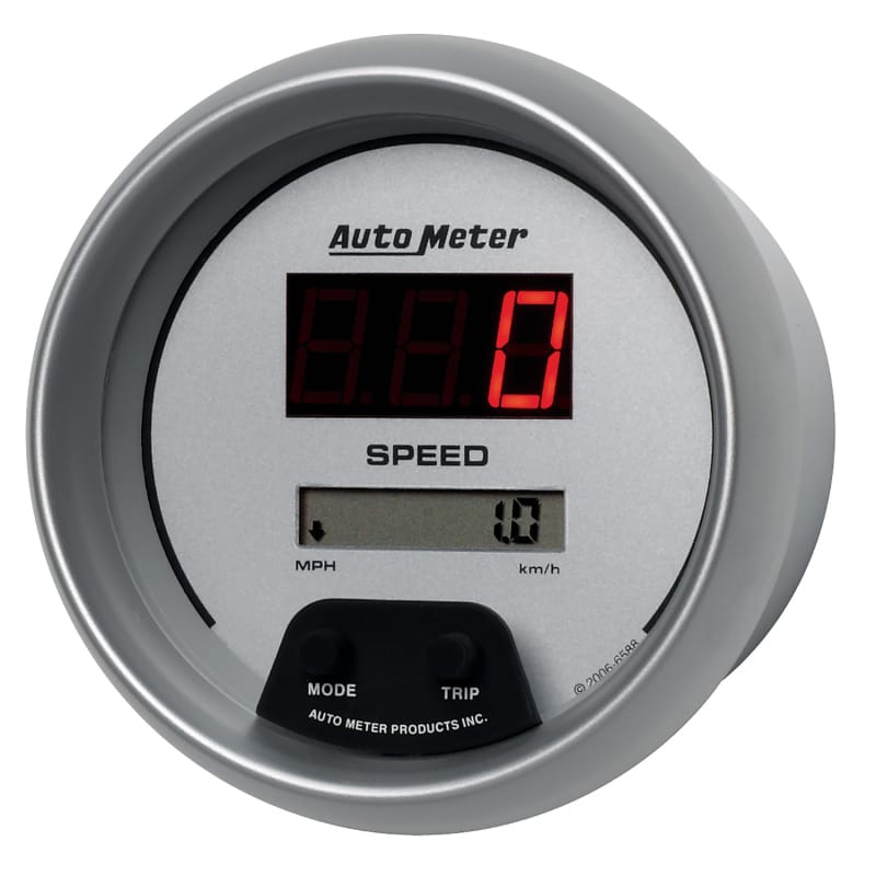 Autometer Ultra-Lite 3 3/8in 160 MPH Digital Speedo Gauge thumbnail 2