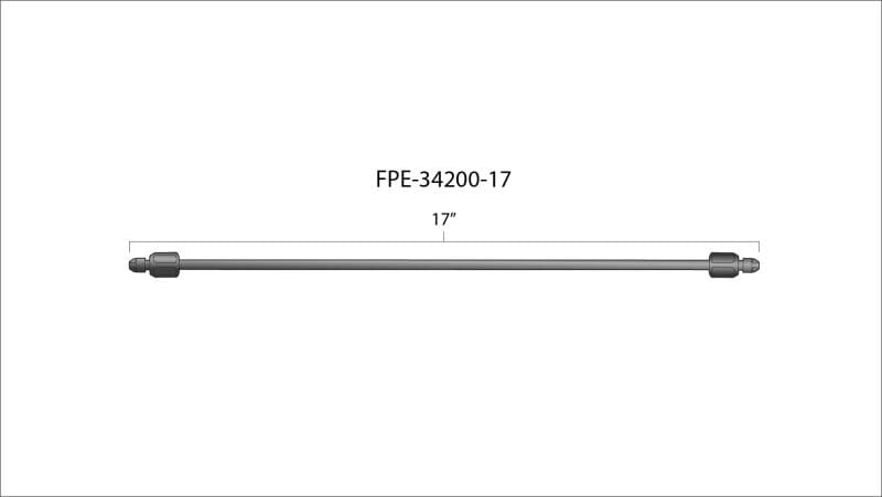 Fleece Performance 17in High Pressure Fuel Line (8mm x 3.5mm Line, M14x1.5 Nuts) thumbnail 2