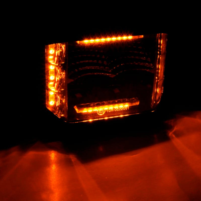 Go Rhino Xplor Blackout Combo Series Cube Sideline LED Flood Lights w/Amber 4x3 - Blk (Pair) thumbnail 2