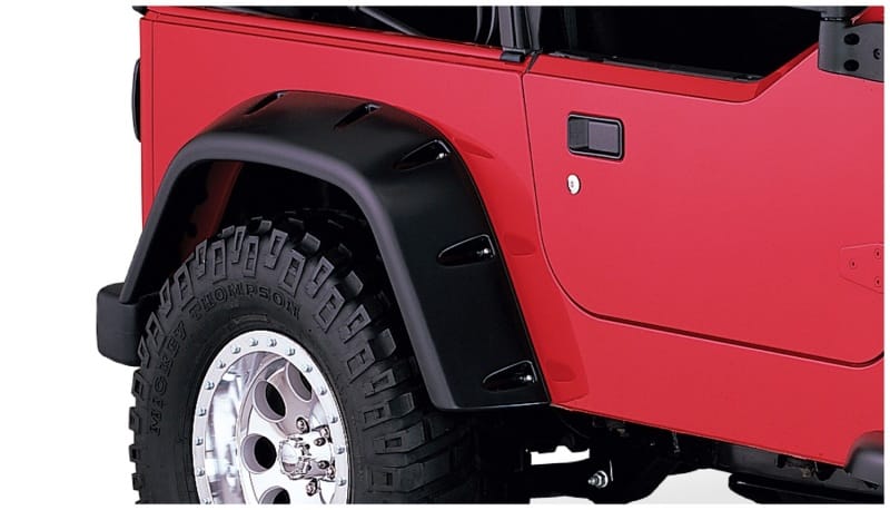 Bushwacker 97-06 Jeep TJ Max Pocket Style Flares 2pc - Black - 10030-07