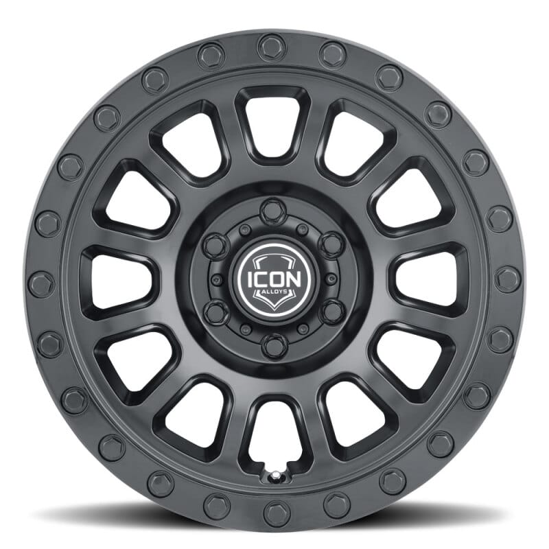 ICON Hulse 18x9 8x6.5 12mm Offset 5.5in BS Double Black thumbnail 3