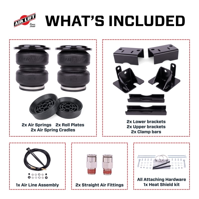 Air Lift LoadLifter 5000 Ultimate Air Spring Kit w/ Internal Jounce for 21-24 Dodge Ram TRX 4WD thumbnail 12