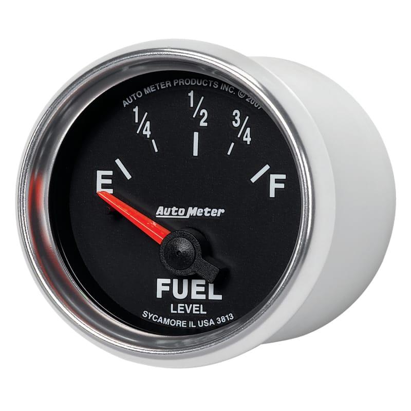 Autometer GS 52mm 0-90 ohms Short Sweep Electronic Fuel Level GM Gauge thumbnail 2
