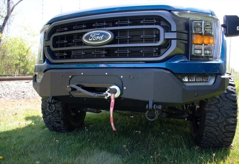 Fishbone Offroad 2021+ F150 Pelican Winch Plate Only (Fits FB22366) - Black Texture thumbnail 2