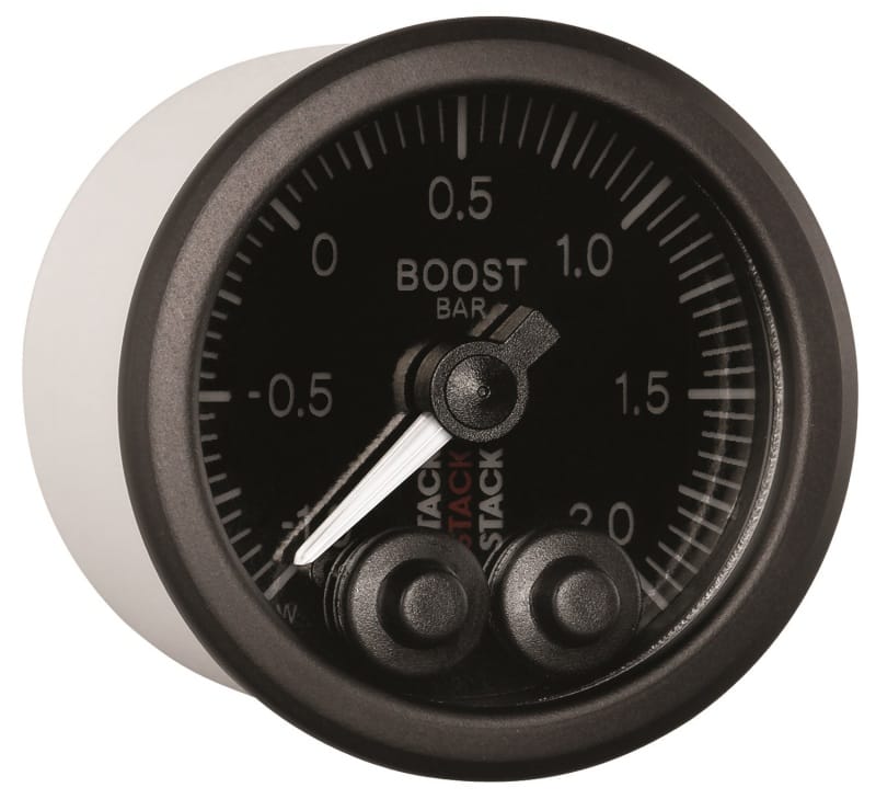 Autometer Stack 52mm -1 to +2 Bar (Incl T-Fitting) Pro-Control Boost Pressure Gauge - Black thumbnail 7