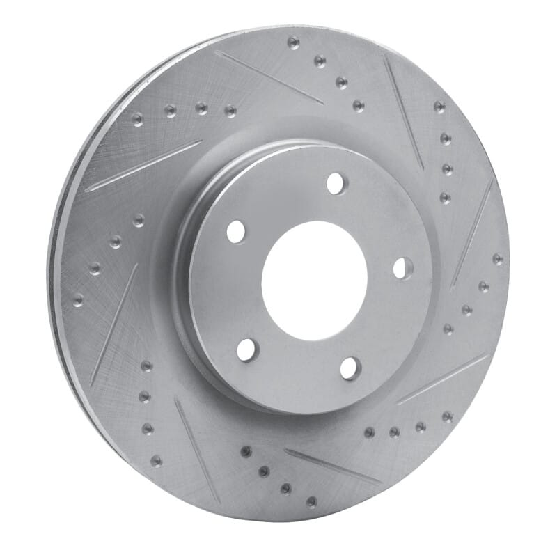 R1 07-25 Chrysler SEBRING Front Right Drilled & Slotted Silver Brake Rotor thumbnail 2