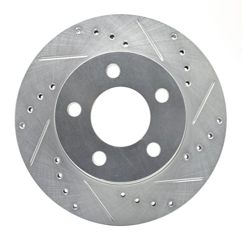 R1 80-89 American Motors Eagle Front Right Drilled & Slotted Silver Brake Rotor