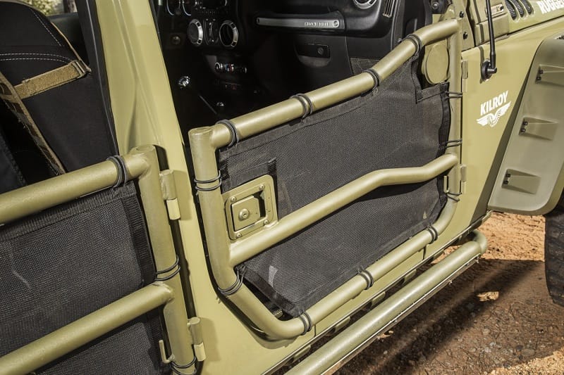 Rugged Ridge Tube Door Covers Front Pair Black 07-18 Jeep Wrangler JK/JKU thumbnail 3