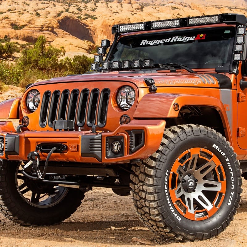 Rugged Ridge 07-18 Jeep Wrangler JK/JKU Turn Signal Elite Euro Guard Kit thumbnail 3