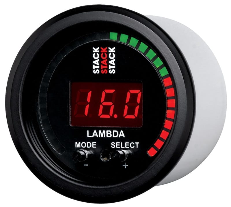 Autometer Stack Instruments 52mm Wideband Air-Fuel Ratio (LAMBDA) Gauge - Black thumbnail 2