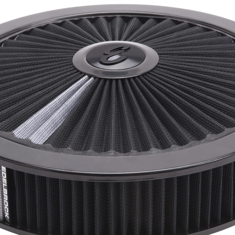 Edelbrock Air Cleaner Pro-Flo High-Flow Series Round Filtered Top 14In Dia X 3 125In Dropped Base thumbnail 2