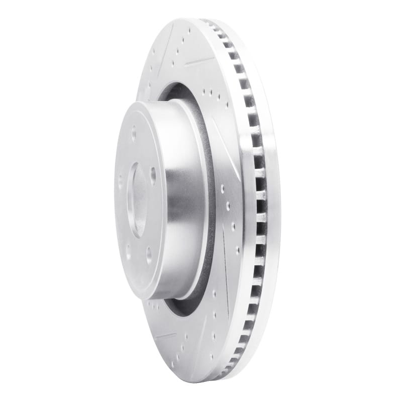 R1 04-06 Dodge Ram 1500 Pickup Front Left Drilled & Slotted Silver Brake Rotor thumbnail 2