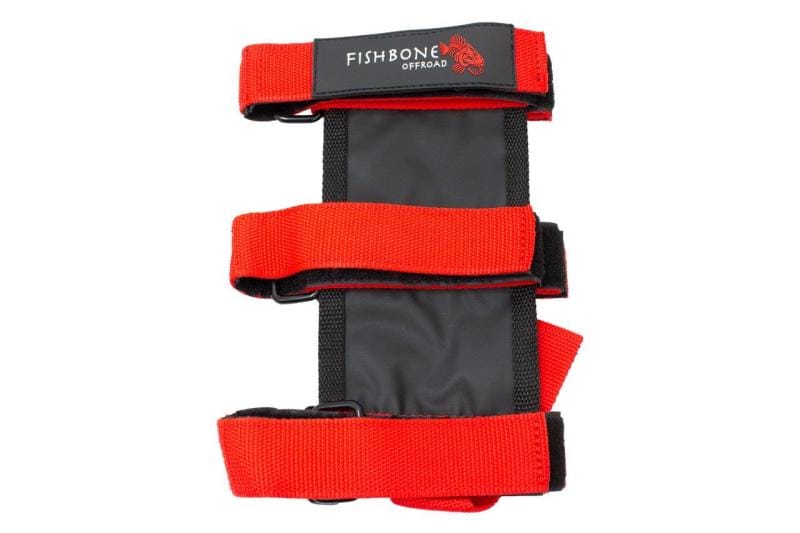 Fishbone Offroad Padded Roll Bar Red Fire Extinguisher Holder thumbnail 2