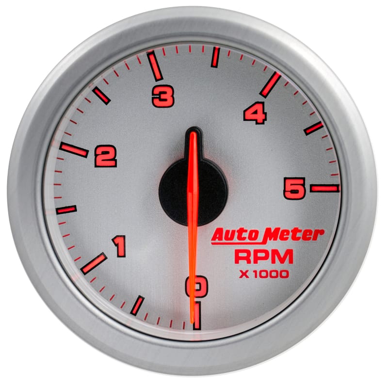 Autometer Airdrive 2-1/6in Tachometer Gauge 0-5K RPM - Silver thumbnail 4