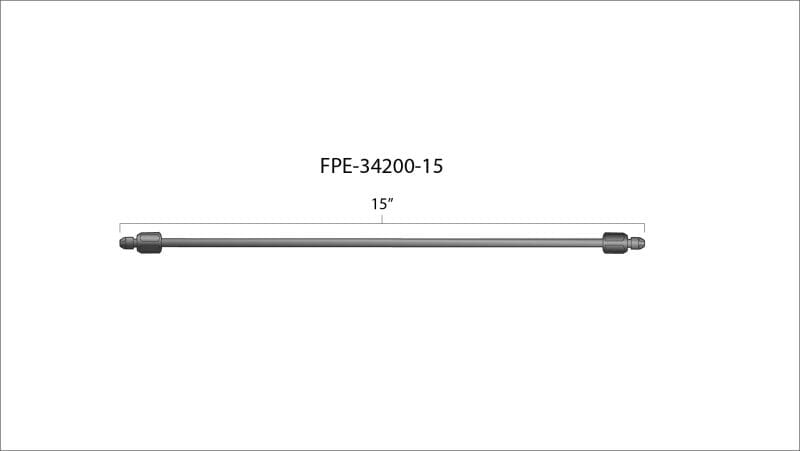 Fleece Performance 15in High Pressure Fuel Line (8mm x 3.5mm Line, M14x1.5 Nuts) thumbnail 3