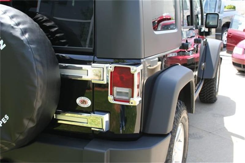 Putco 07-18 Jeep Wrangler - Rear Hinge Cover also Fits Sahara Edition thumbnail 2