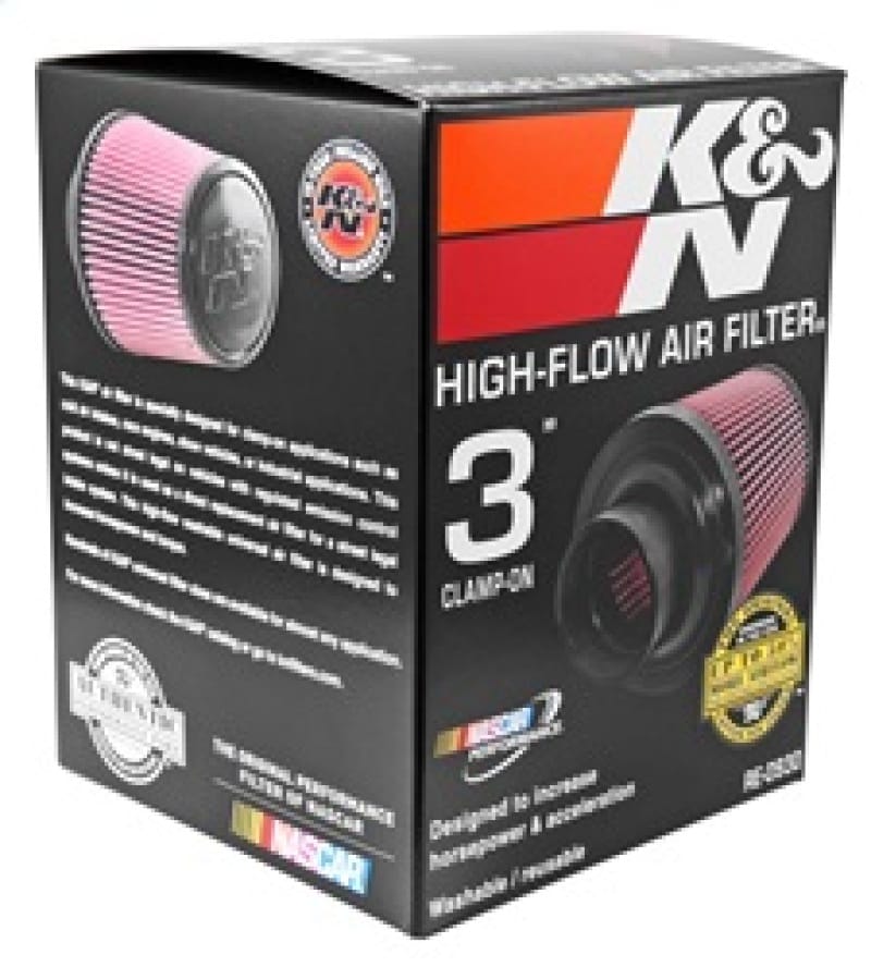K&N Universal Rubber Filter - Round Tapered 6in Base OD x 3in Flange ID x 6in H thumbnail 4