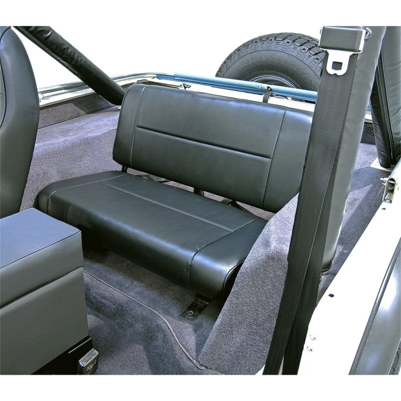 Rugged Ridge Fixed Rear Seat Black 55-95 Jeep CJ / Jeep Wrangler thumbnail 2