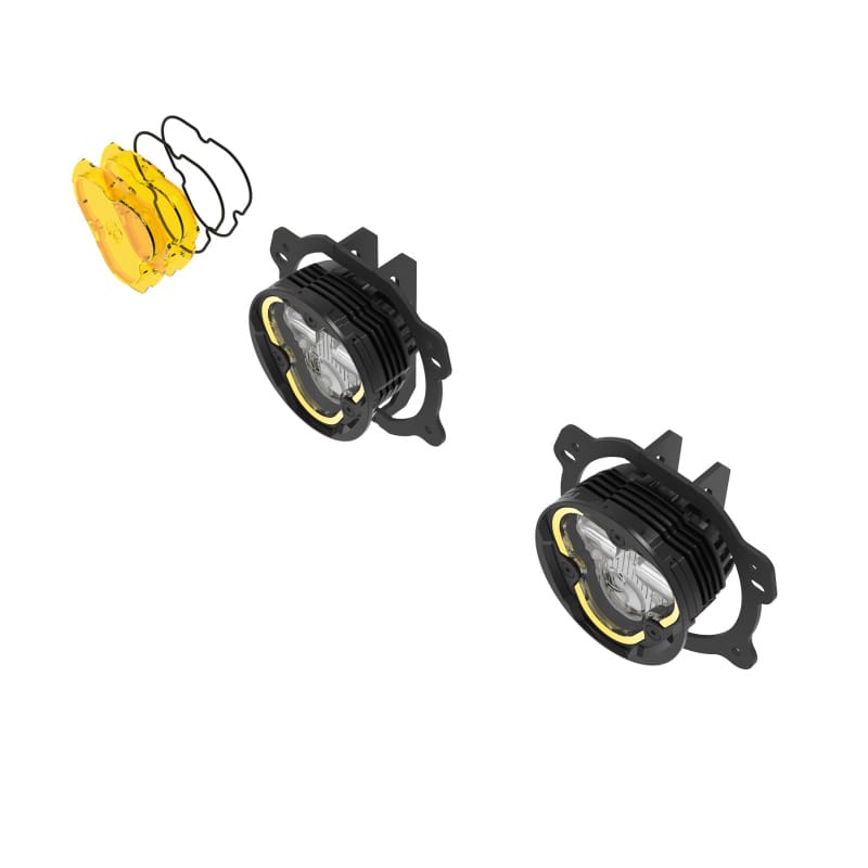 KC HiLiTES FLEX ERA 3 Dual Mode SAE Fog Lights - 2-Light Master Kit for Jeep JK/JL/JT Plastic Bumper thumbnail 5