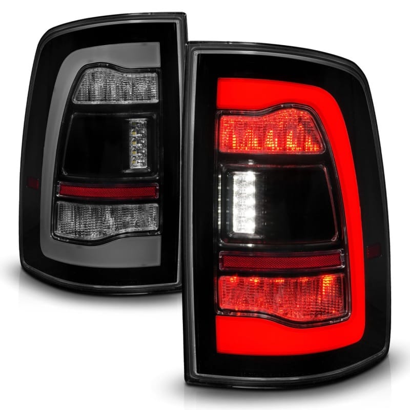 ANZO 09-18 Dodge Ram 1500 Sequential LED Taillights Smoke Black thumbnail 2