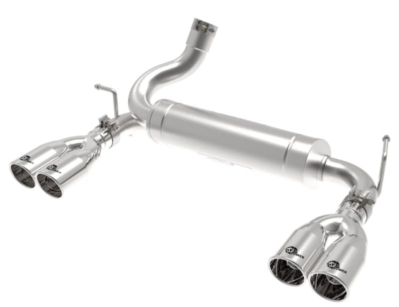 aFe Rebel Series 2.5in 409 SS Axle-Back Exhaust Polished 07-18 Jeep Wrangler (JK) V6-3.6L/3.8L thumbnail 2