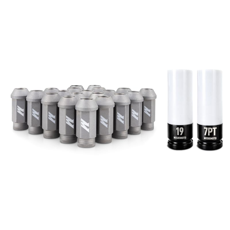 Mishimoto Steel Locking Lug Nuts M14x1.5 20pc Set Silver