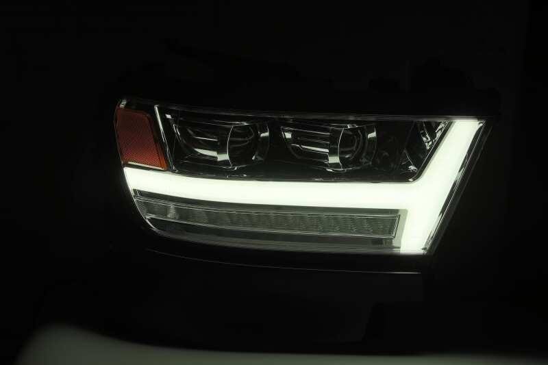 AlphaRex 19-20 Dodge Ram 1500 LUXX LED Proj Headlights Plank Chrome w/Activ Light/Seq Signal/DRL thumbnail 3