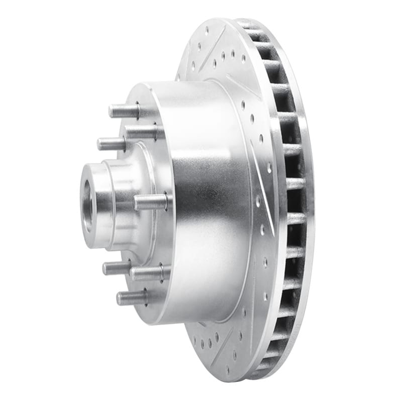 R1 94-97 Dodge B200 / B200 Van / B250 Front Left Drilled & Slotted Silver Brake Rotor thumbnail 2