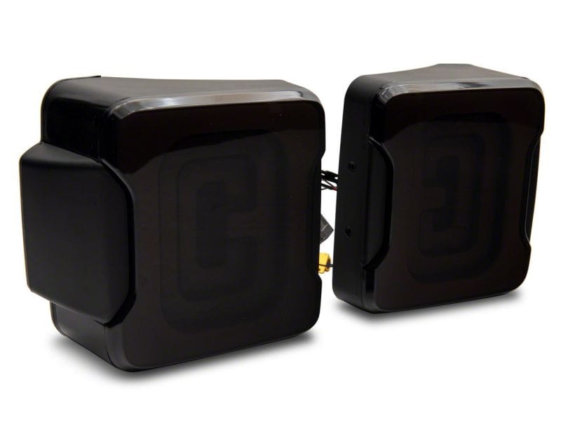 Raxiom 07-18 Jeep Wrangler JK Axial Series Carver LED Tail Lights- Black Housing (Smoked Lens) thumbnail 2