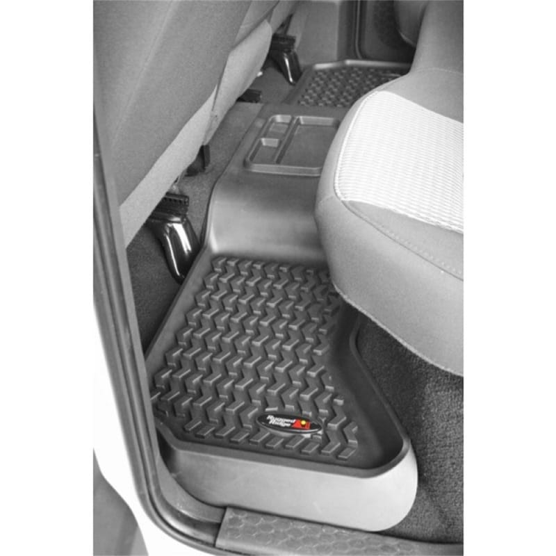 Rugged Ridge Floor Liner Rear Black 2002-2018 Dodge Ram 1500 Quad Cab thumbnail 2