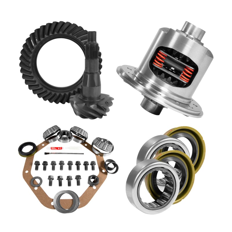Yukon Gear 9.25in CHY 3.21 Rear Ring & Pinion Install Kit 31 Spline Positraction 1.7in Axle Bearings