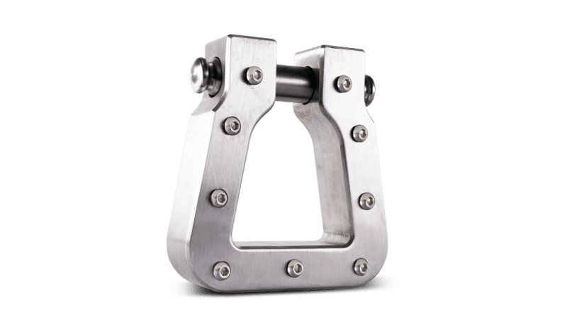 Body Armor 4x4 Mega D-Ring Machined Silver Single