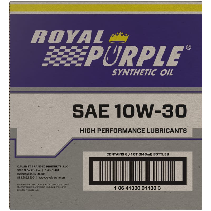 Royal Purple Premium Synthetic High Performance Multi-Grade 10W30 Motor Oil - 1 Quart