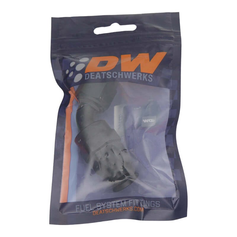 DeatschWerks 8 AN Female Flare Swivel 60-Degree Hose End PTFE - Anodized Matte Black thumbnail 2