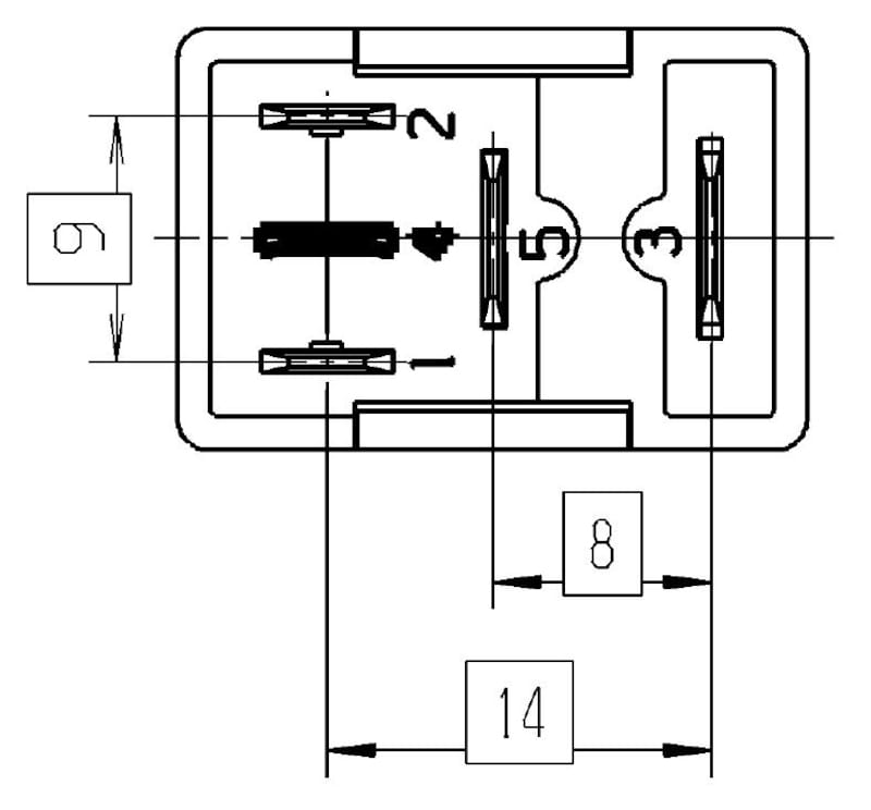 Hella Relay Micro Iso 5 Pole 12V Spst Res thumbnail 2