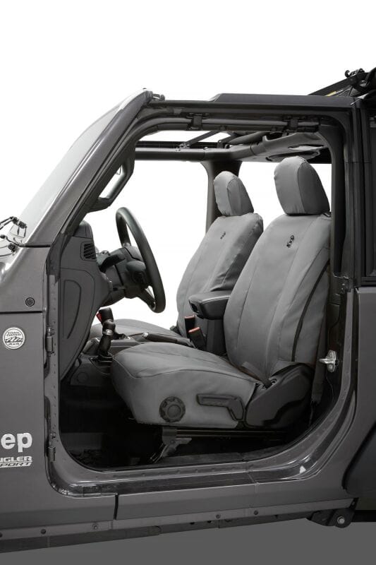 Bestop 20-23 Jeep Gladiator / 18-2023 Wrangler JL 4-Door Front Seat Covers (Charcoal)