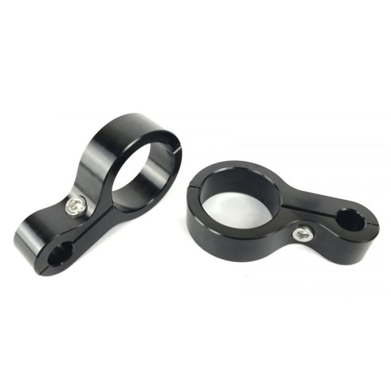 Fleece Performance 6061 T6 Aluminum 1/2in Routing Hole 1.5in Roll Bar Clamp - Black Anodized thumbnail 2