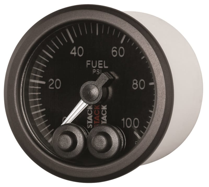 Autometer Stack Instruments Pro Control 52mm 0-100 PSI Fuel Pressure Gauge - Black (1/8in NPTF Male) thumbnail 3