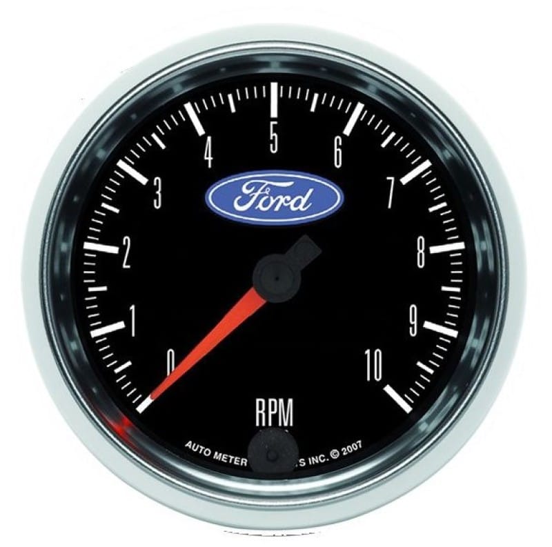 Autometer Ford 3-3/8in. 10K RPM In-Dash Tachometer Gauge thumbnail 2