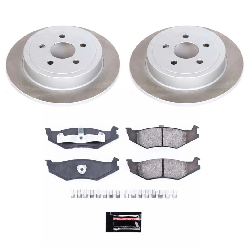 Power Stop 95-01 Plymouth Neon Rear Semi-Coated Rotor Kit