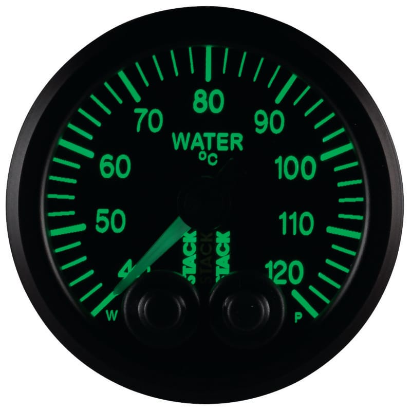 Autometer Stack 52mm 40-120 Deg C 1/8in NPTF Male Pro-Control Water Temp Gauge - Black thumbnail 5