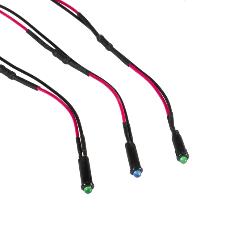 Autometer LED Indicator Light Kit 5/32in. (2 Green, 1 Blue) thumbnail 2