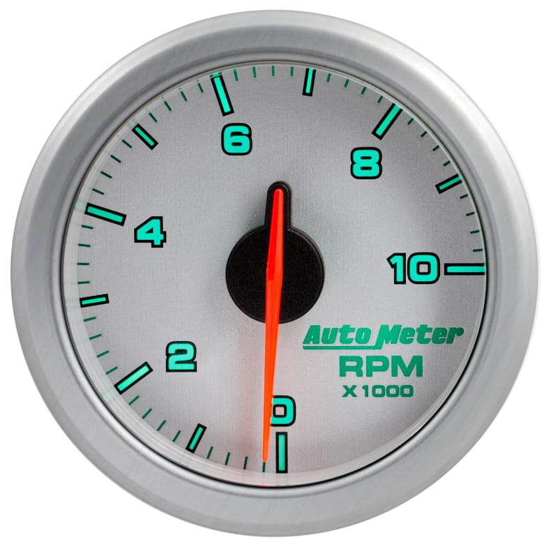 Autometer Airdrive 2-1/6in Tachometer Gauge 0-10K RMP - Silver thumbnail 7