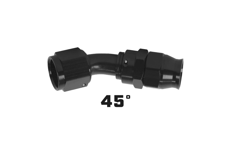 Aeromotive PTFE Hose End - AN-12 - 45 Deg - Black Anodized thumbnail 3