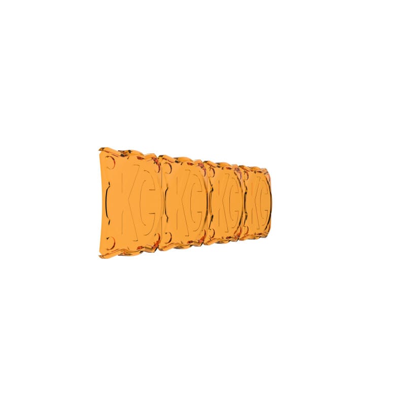 KC HiLiTES FLEX ERA LED Light Bar 10in. Light Shield - Amber (SHIELD ONLY)