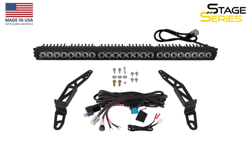 Diode Dynamics Jeep 2018 SS30 Bumper LED Kit Sport White Combo ABL thumbnail 8